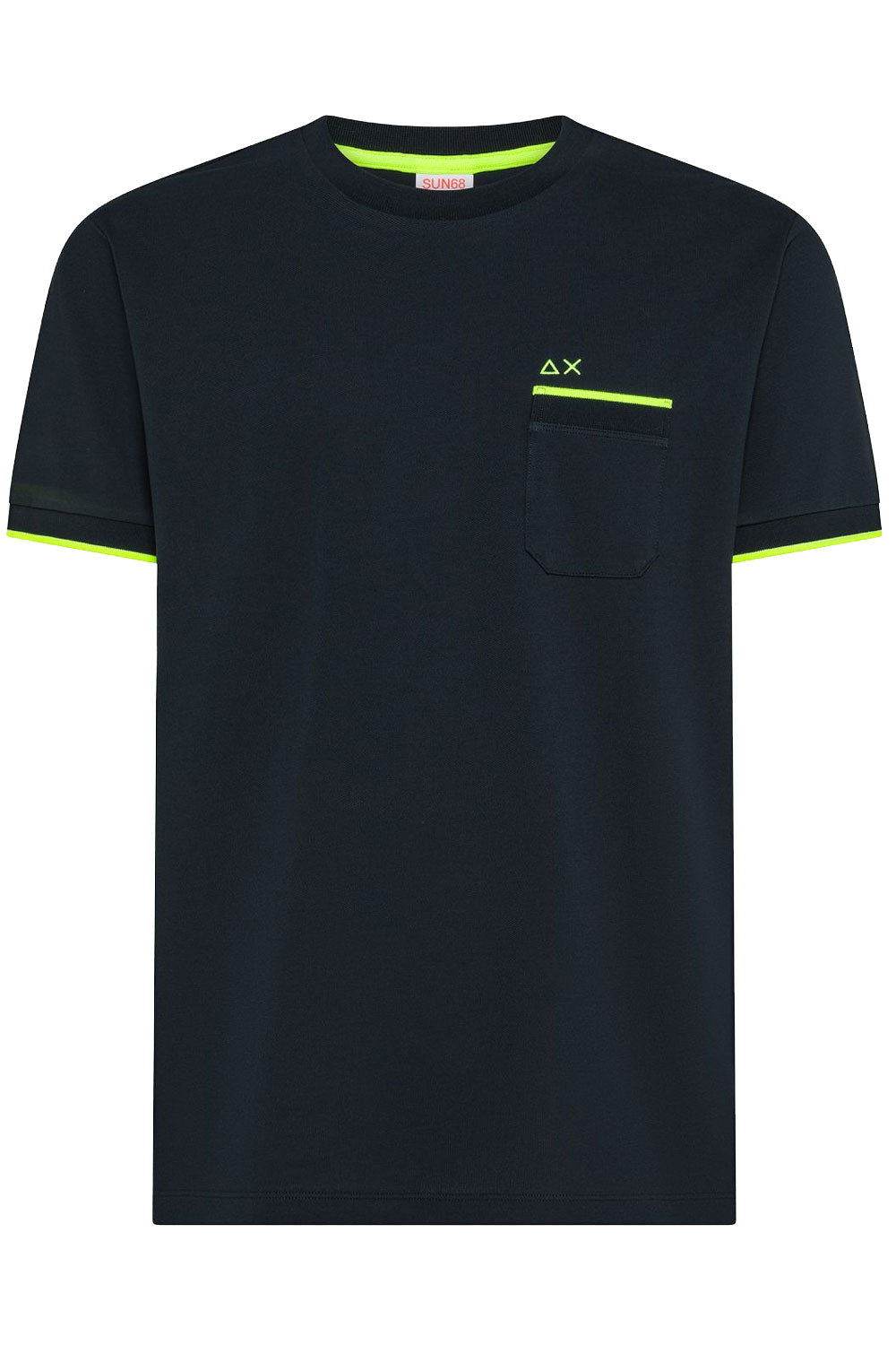 SUN68 T-shirt in piquet di cotone