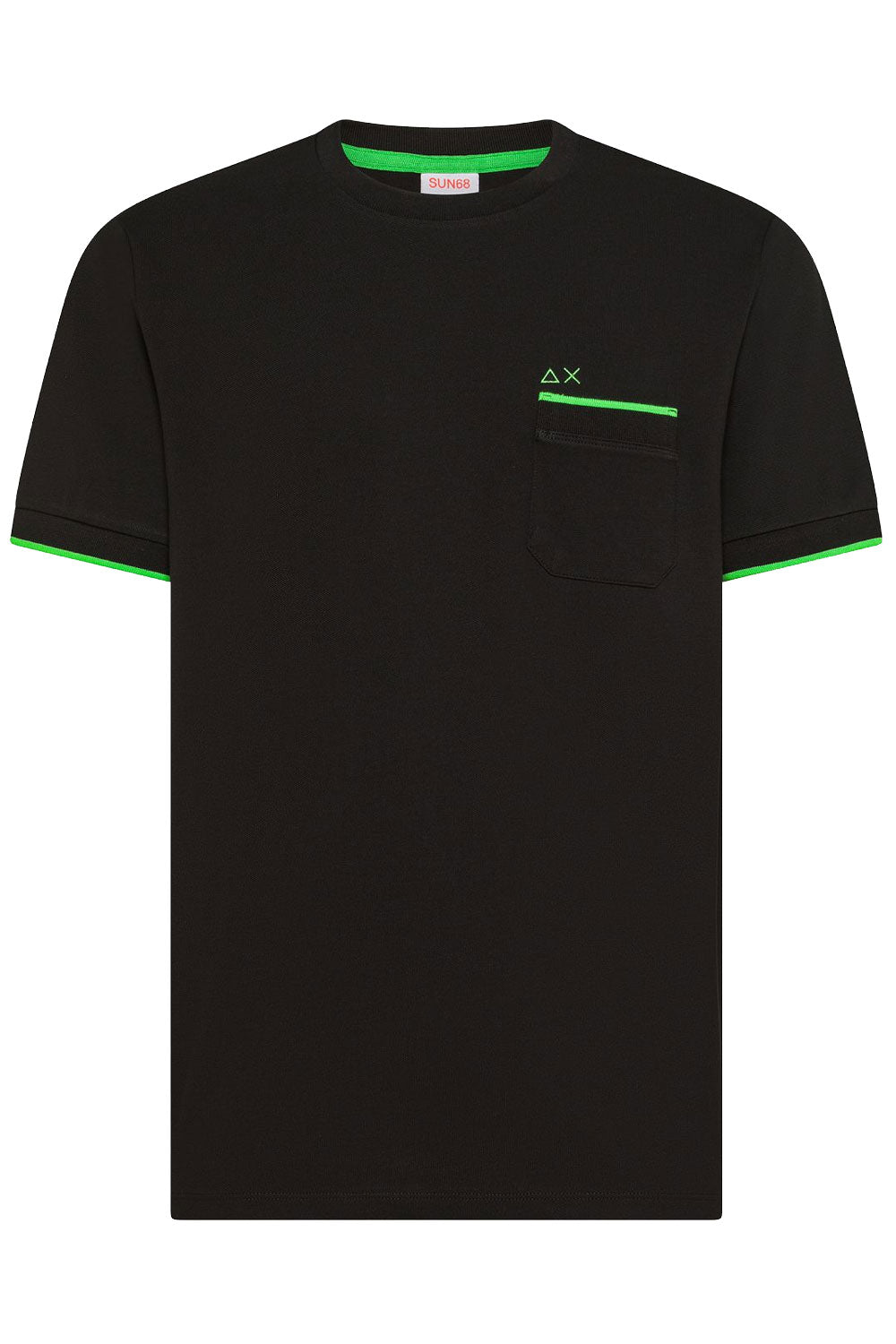 SUN68 T-shirt in piquet di cotone