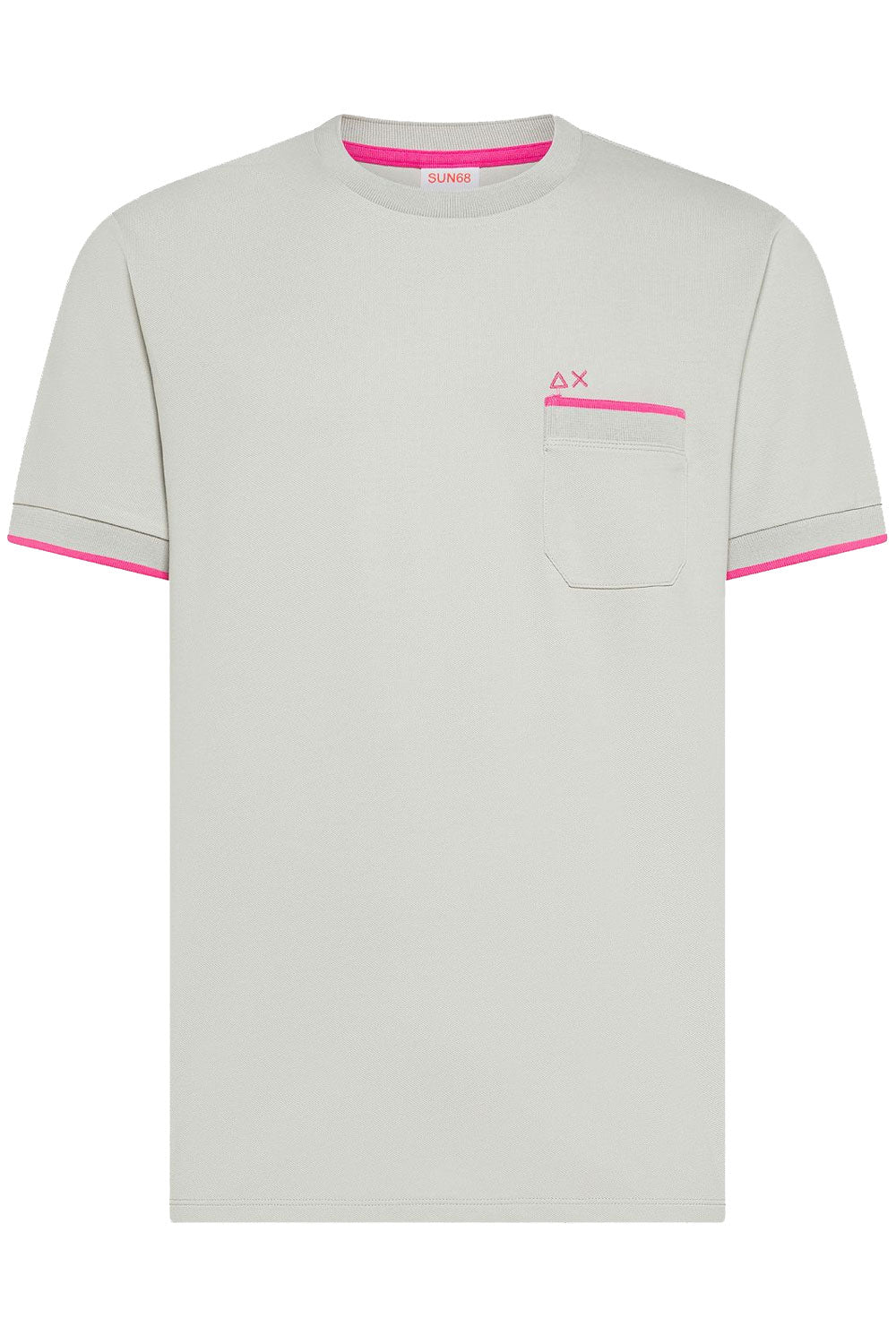 SUN68 T-shirt in piquet di cotone