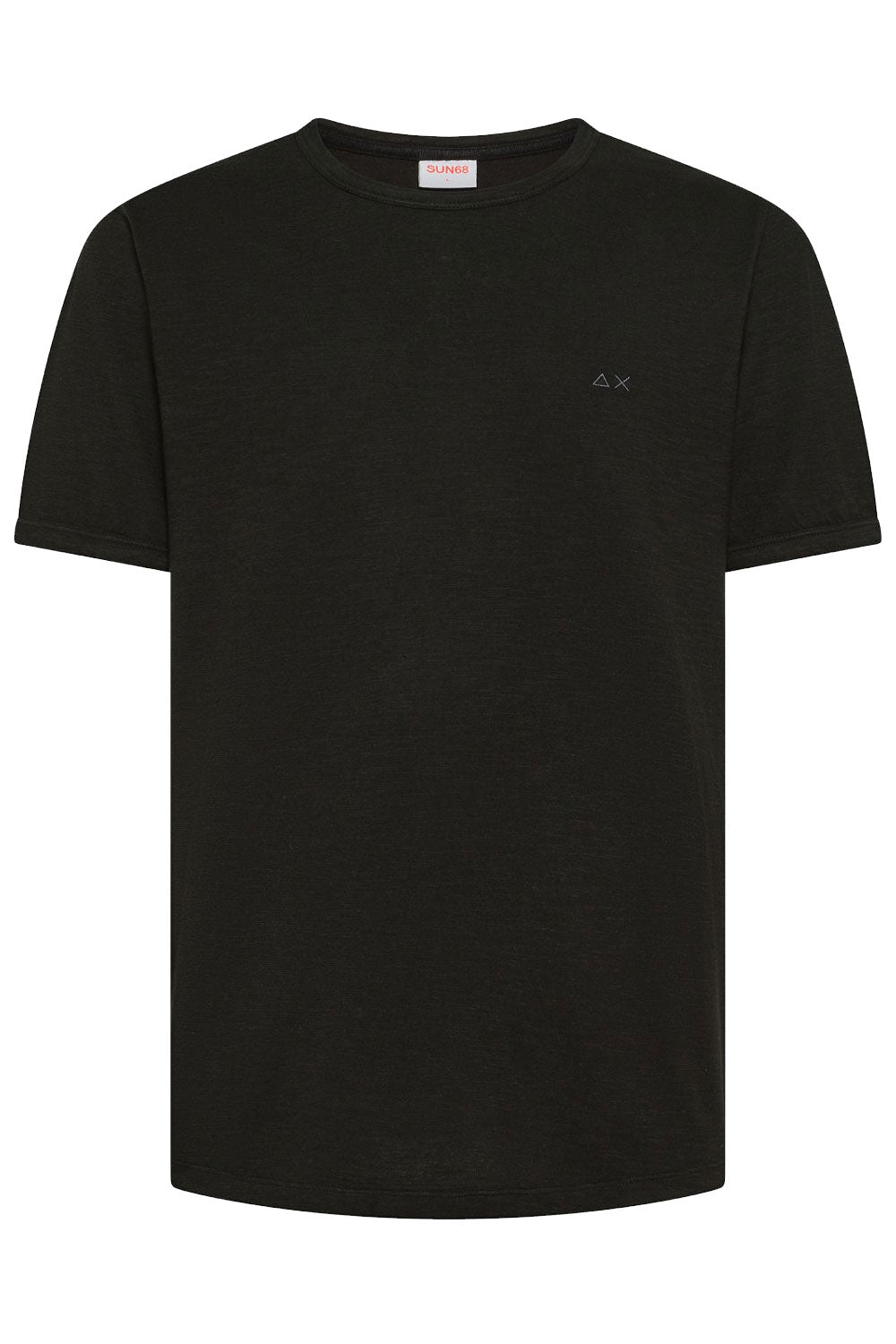 SUN68 Tshirt in cotone con logo ricamato