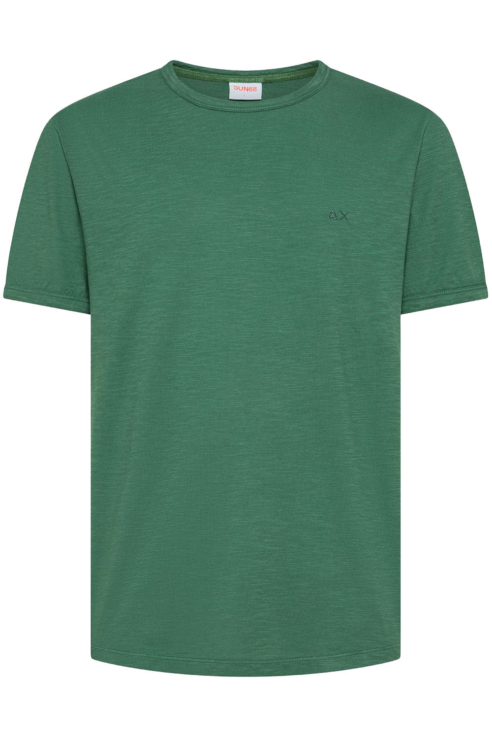 SUN68 Tshirt in cotone con logo ricamato