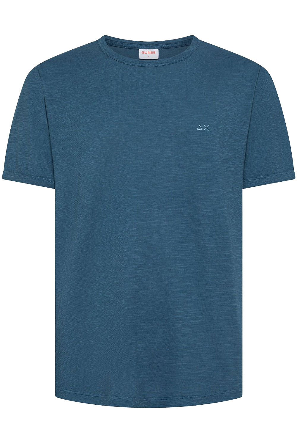 SUN68 Tshirt in cotone con logo ricamato