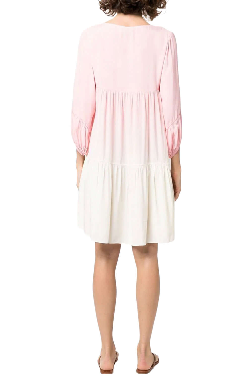SUNDEK Abito con balze sfumato Dresses SUNDEK goldenwave