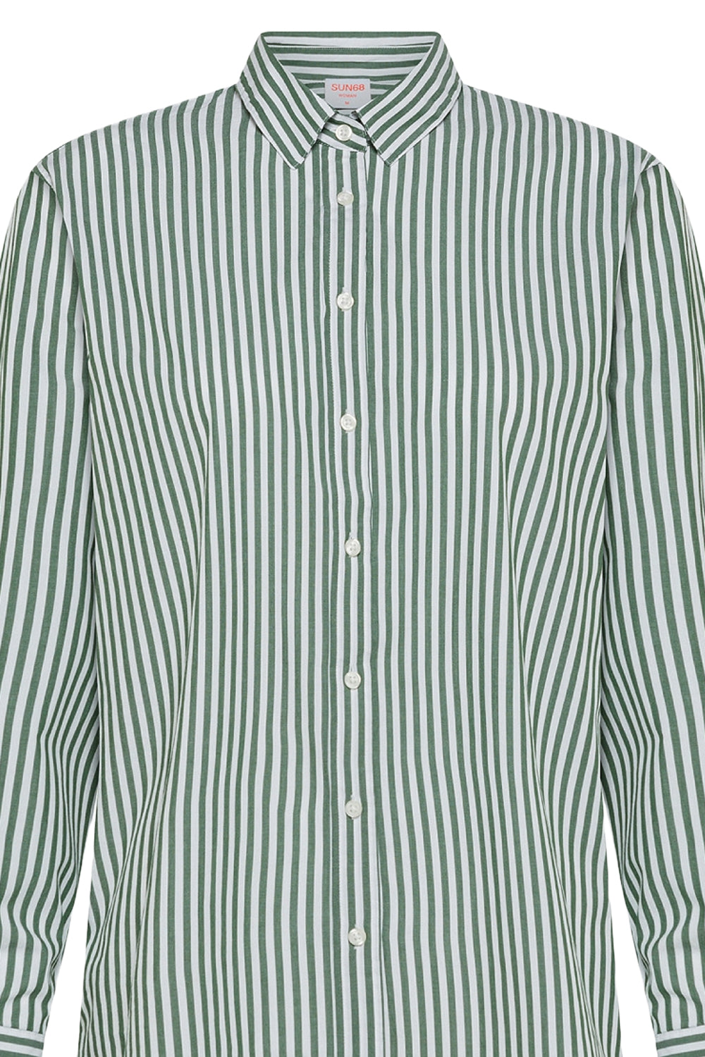 SUN 68 Camicia in cotone oversize a righe
