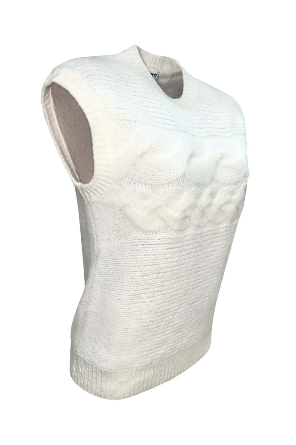 SUOLI Maglia smanicata con treccia Uncategorized SUOLI