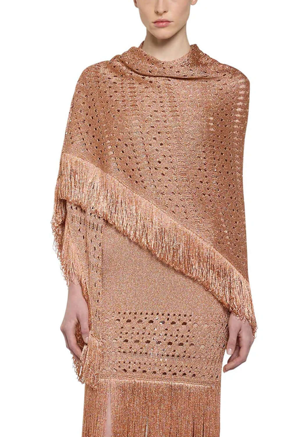 SIMONA CORSELLINI Scialle in lurex traforato Uncategorized SIMONA CORSELLINI