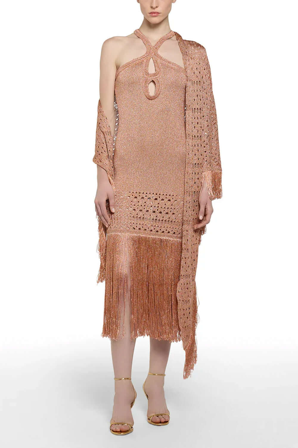 SIMONA CORSELLINI Scialle in lurex traforato Uncategorized SIMONA CORSELLINI