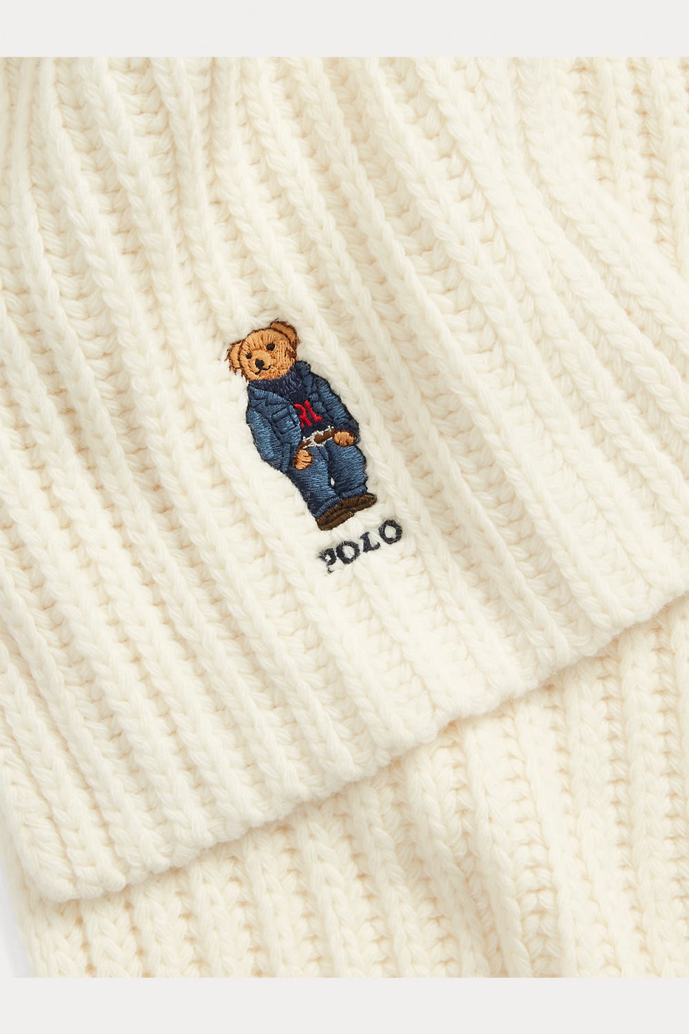 POLO RALPH LAUREN Sciarpa Polo Bear lavorata a coste