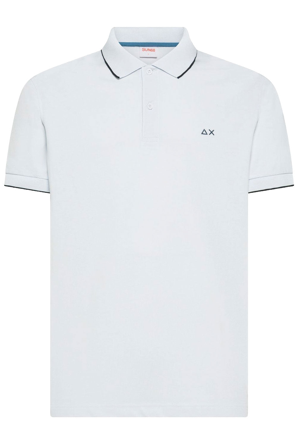 SUN68 Polo con dettagli a contrasto in cotone