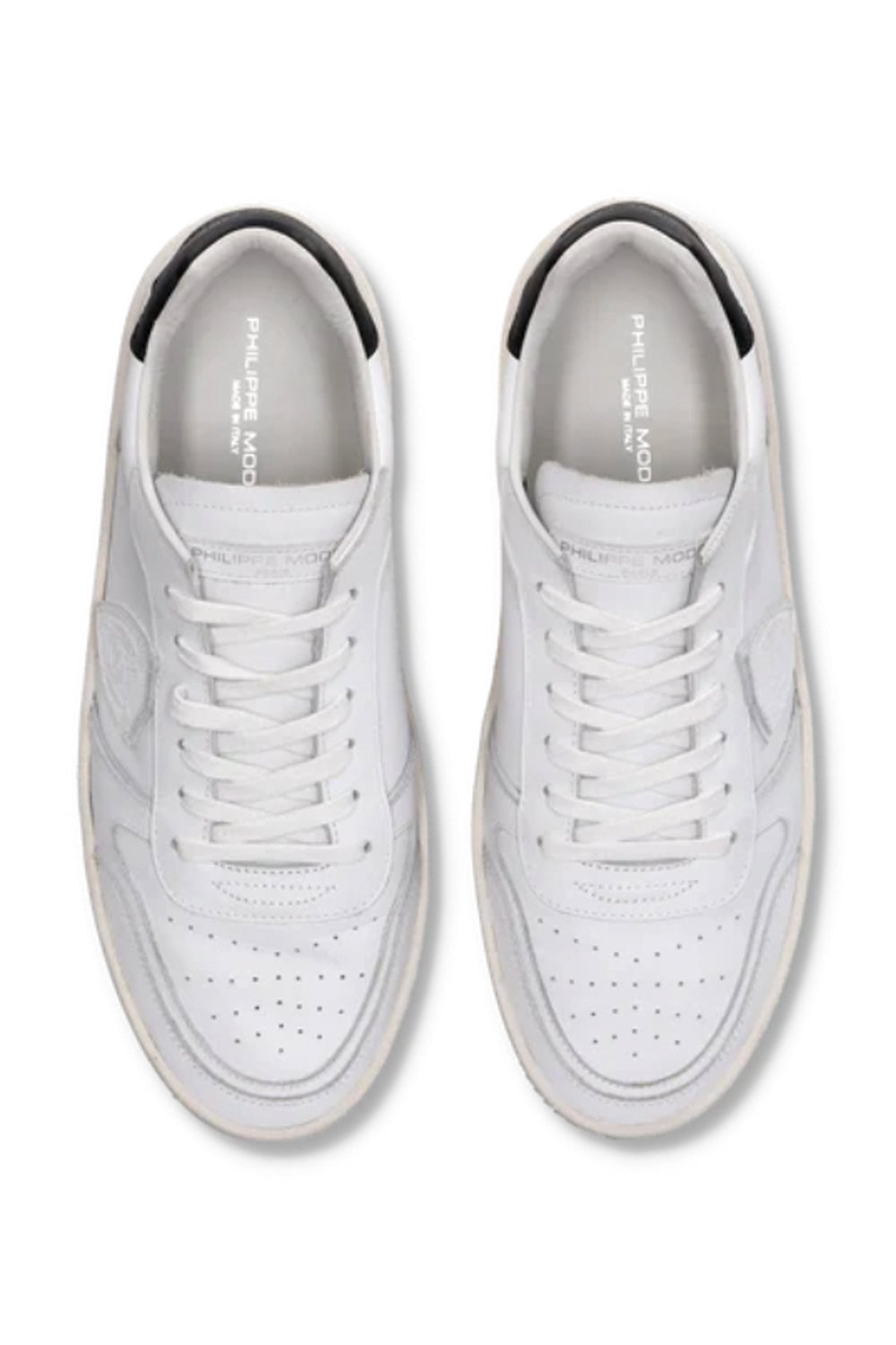 PHILIPPE MODEL Sneaker bassa Nice uomo bianco e nero