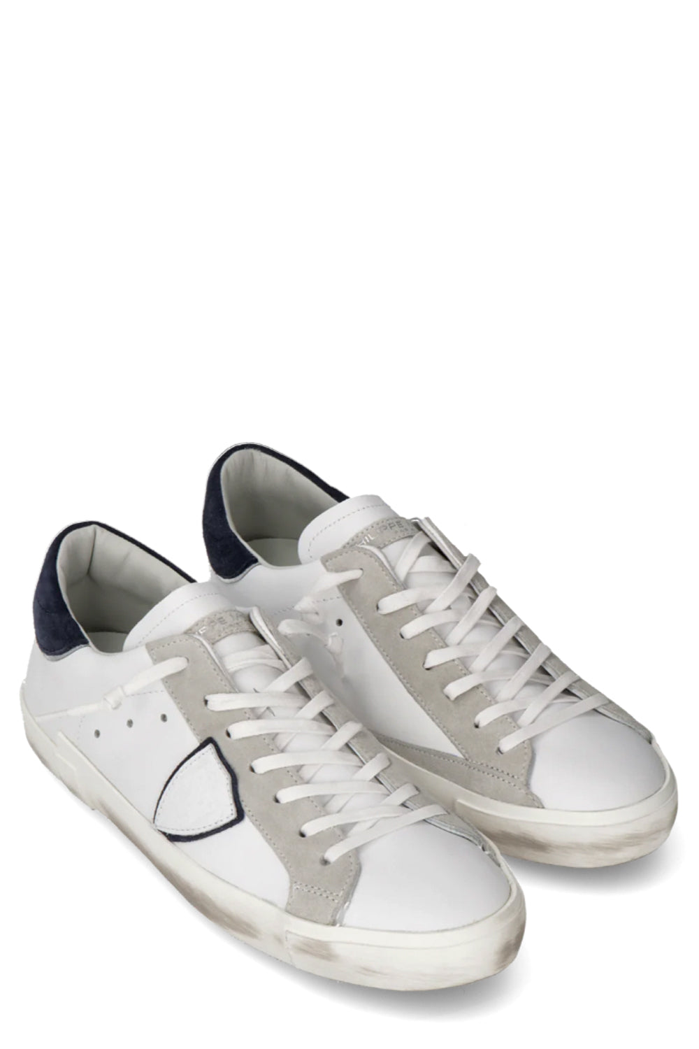PHILIPPE MODEL Sneaker bassa Prsx uomo bianco e blu