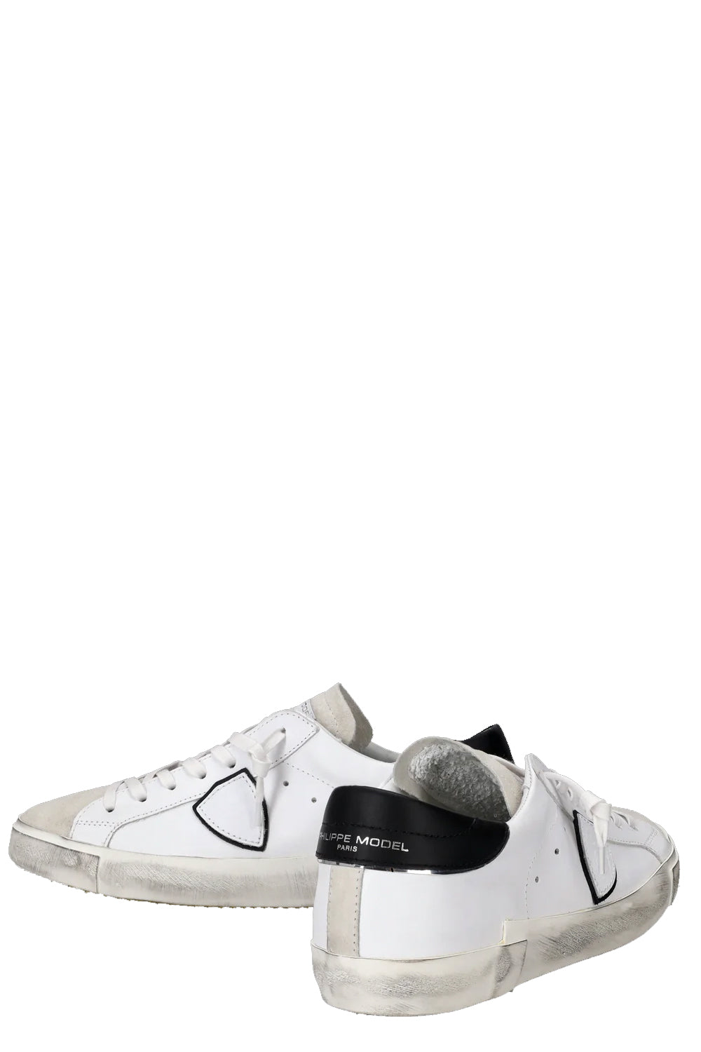PHILIPPE MODEL Sneaker bassa Prsx uomo bianco e nero