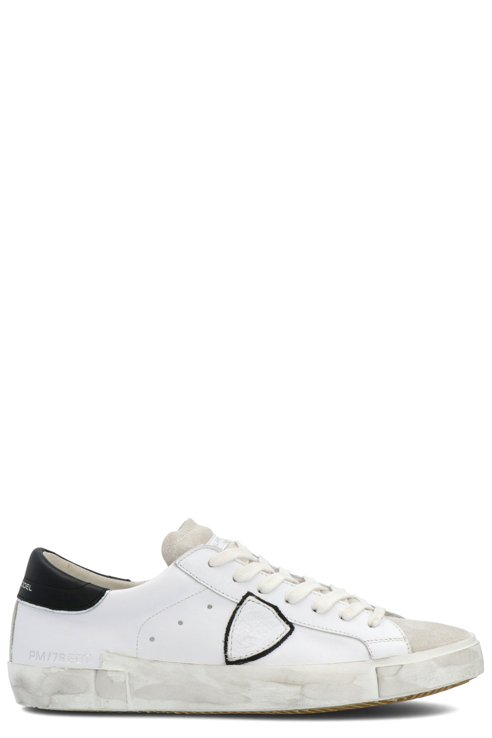 PHILIPPE MODEL Sneaker bassa Prsx uomo bianco e nero