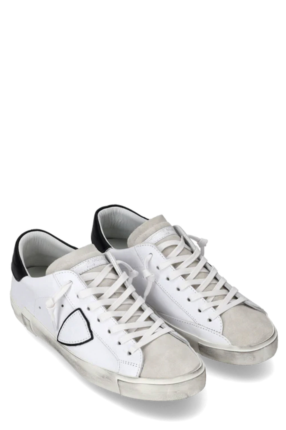 PHILIPPE MODEL Sneaker bassa Prsx uomo bianco e nero