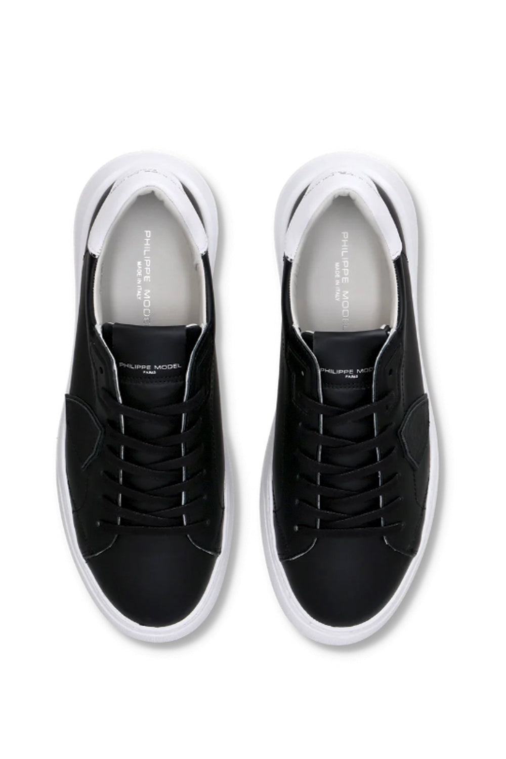 PHILIPPE MODEL Sneaker bassa Temple uomo nero e bianco