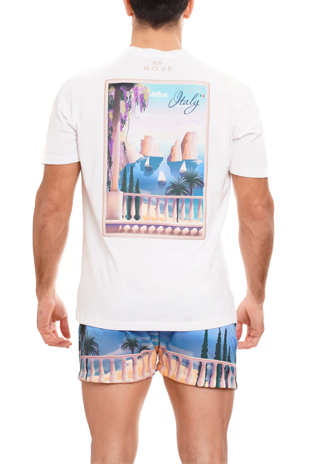 MOVE BEACHWEAR T-shirt con stampa sul retro