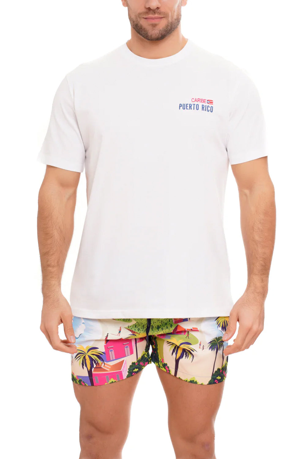MOVE BEACHWEAR T-shirt con stampa sul retro MOVE BEACHWEAR