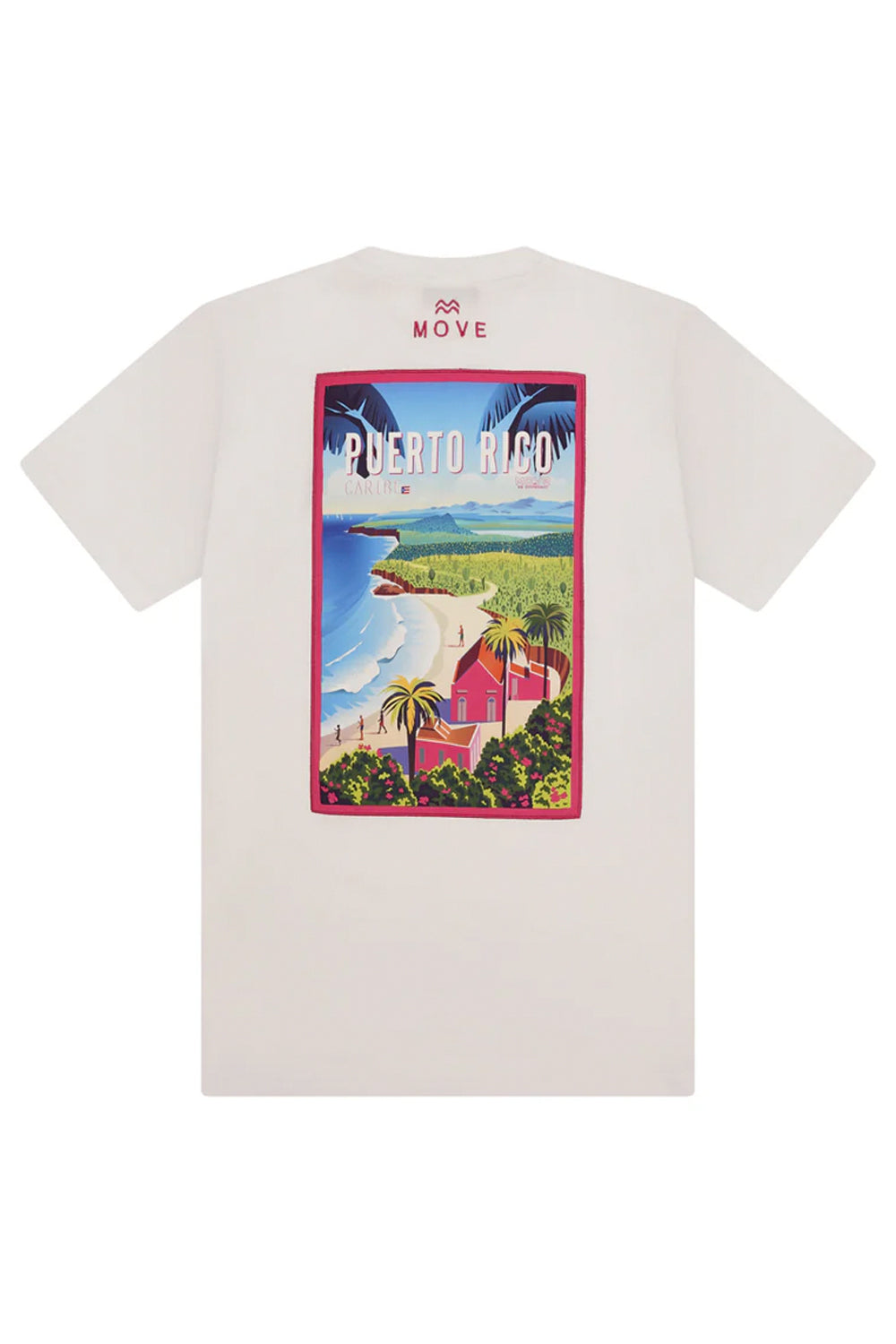 MOVE BEACHWEAR T-shirt con stampa sul retro MOVE BEACHWEAR