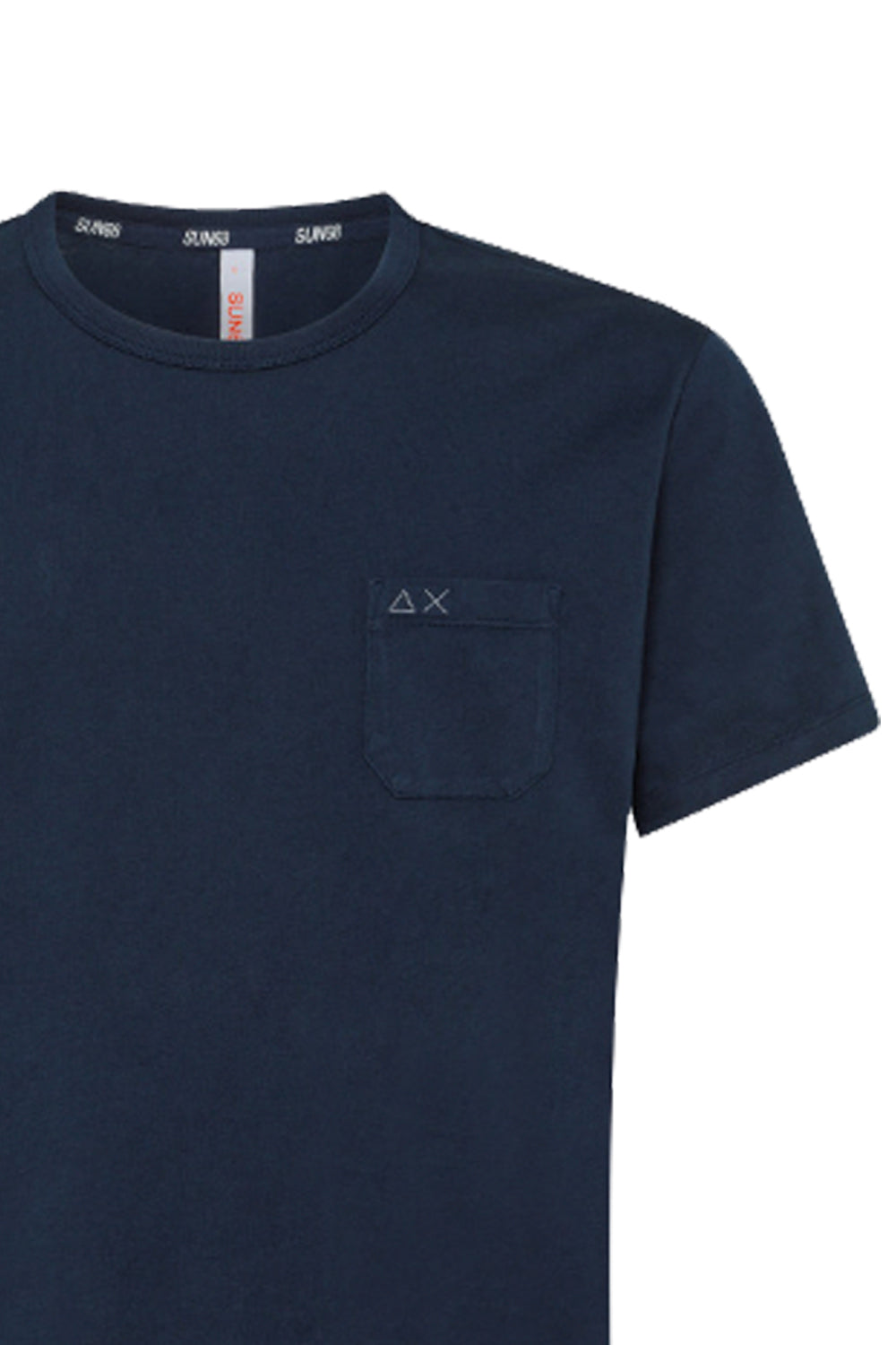 SUN 68 T-shirt in cotone con taschino SUN 68