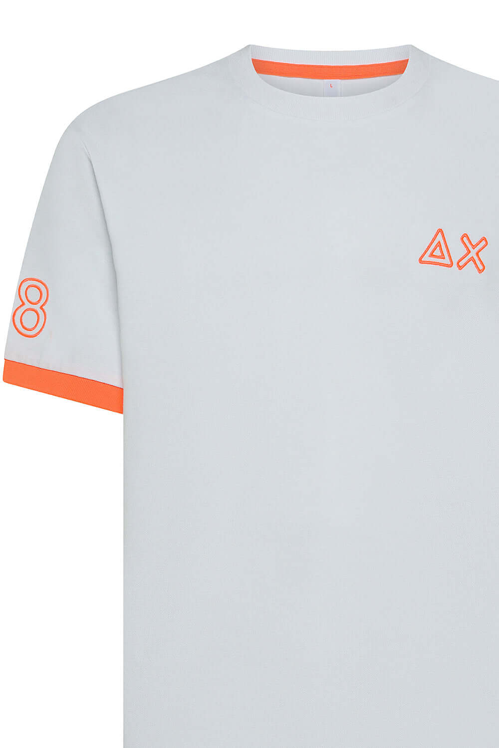 SUN 68 T-shirt in piquet con logo fluo Uncategorized SUN 68