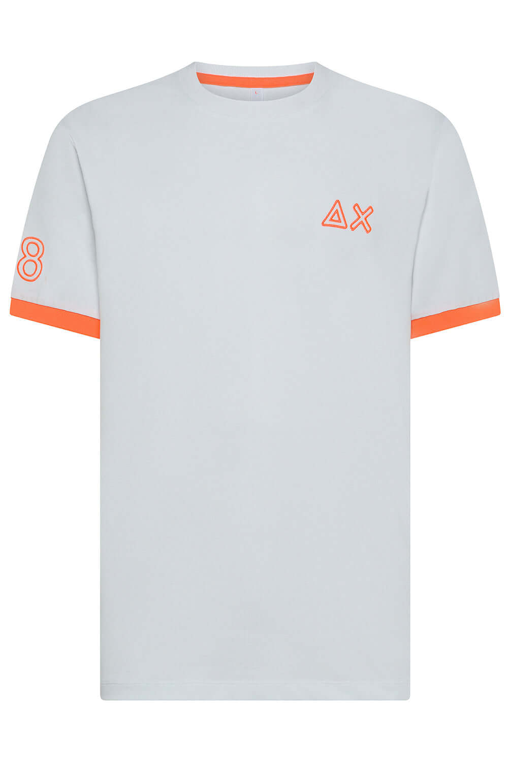 SUN 68 T-shirt in piquet con logo fluo Uncategorized SUN 68