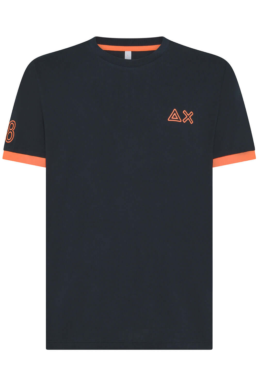 SUN 68 T-shirt in piquet con logo fluo Uncategorized SUN 68
