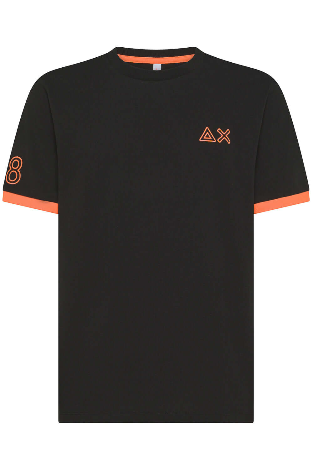 SUN 68 T-shirt in piquet con logo fluo Uncategorized SUN 68