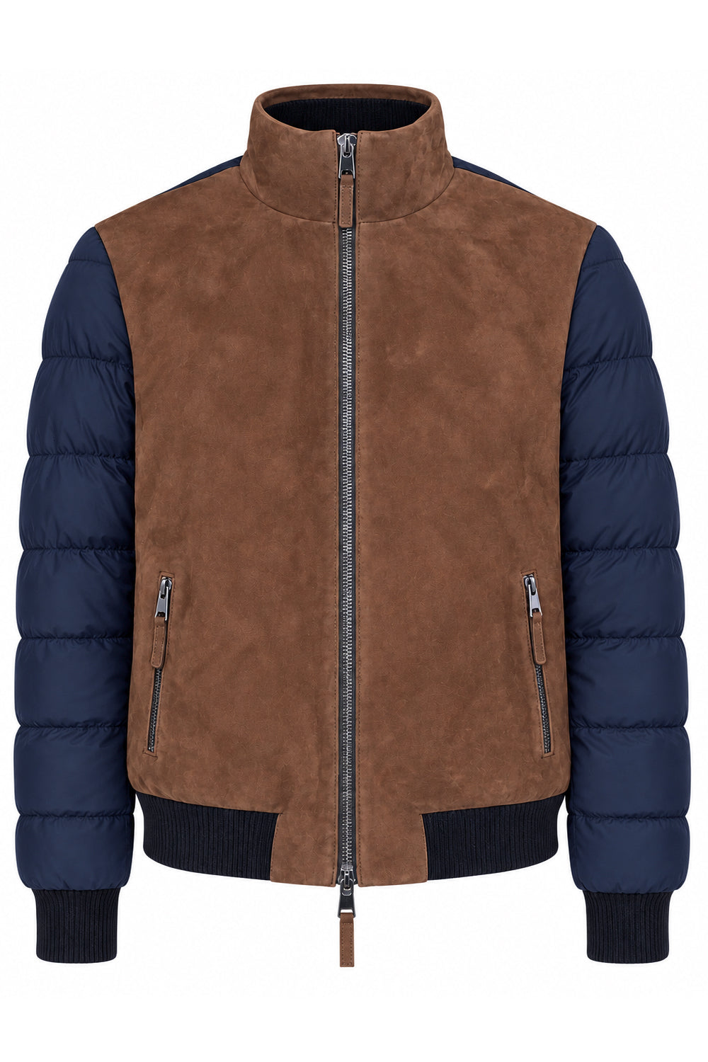 THE JACK LEATHERS Giubbotto Virgilio in suede e nylon