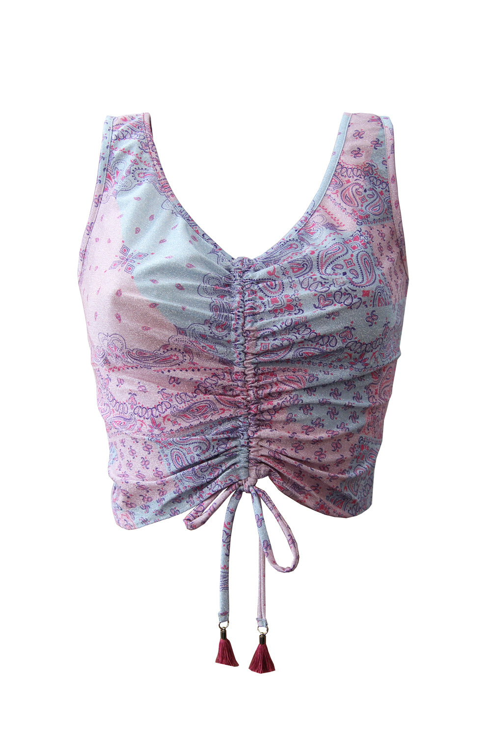 Top in lurex con drappeggio - COTAZUR Uncategorized COTAZUR