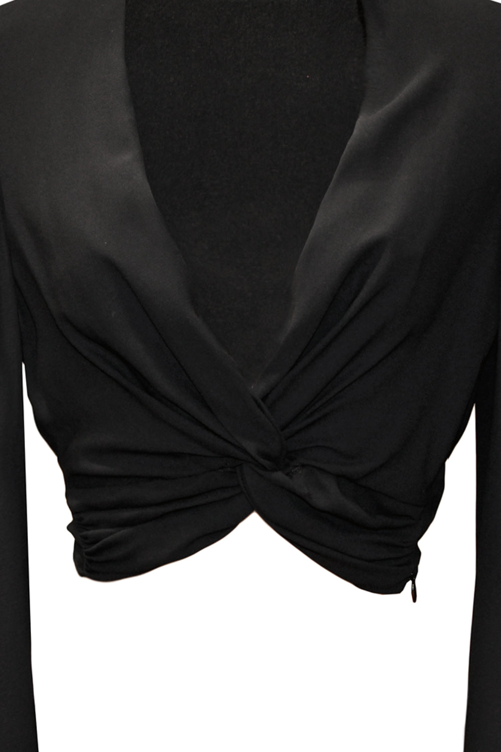 SIMONA CORSELLINI Camicia incrociata con manica ampia SIMONA CORSELLINI