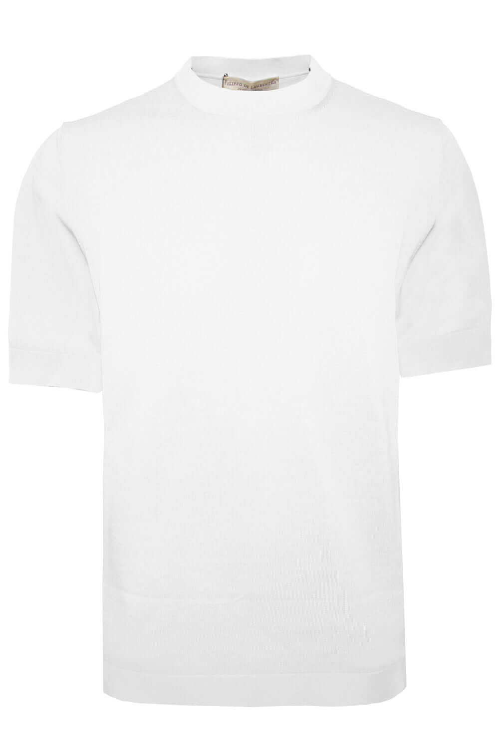FILIPPO DE LAURENTIIS T-shirt in cotone punto riso