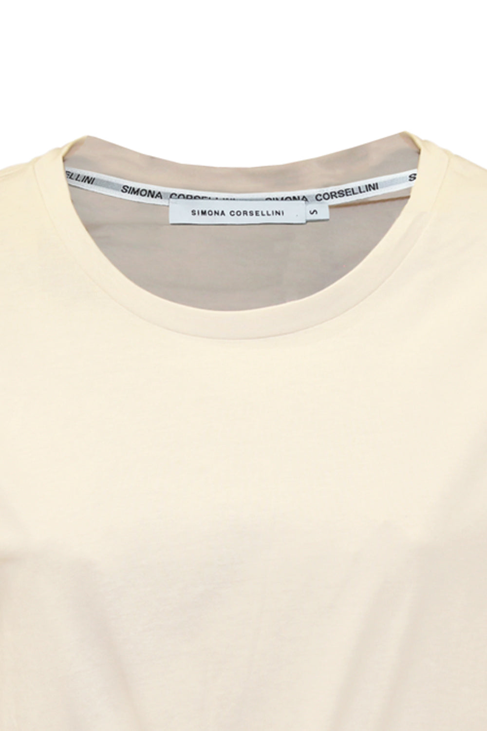 SIMONA CORSELLINI T-shirt con accessorio oro