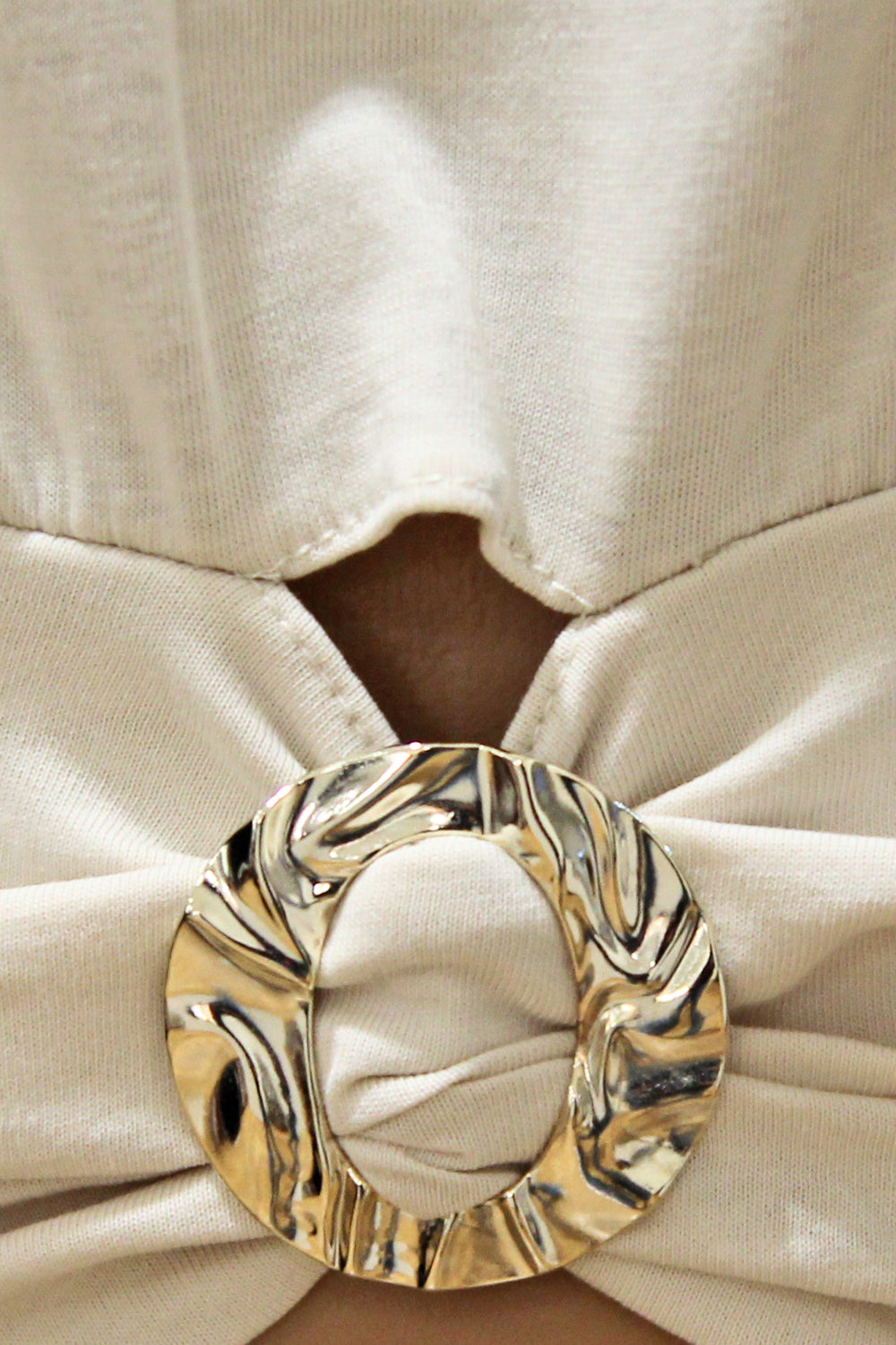 SIMONA CORSELLINI T-shirt con accessorio oro SIMONA CORSELLINI