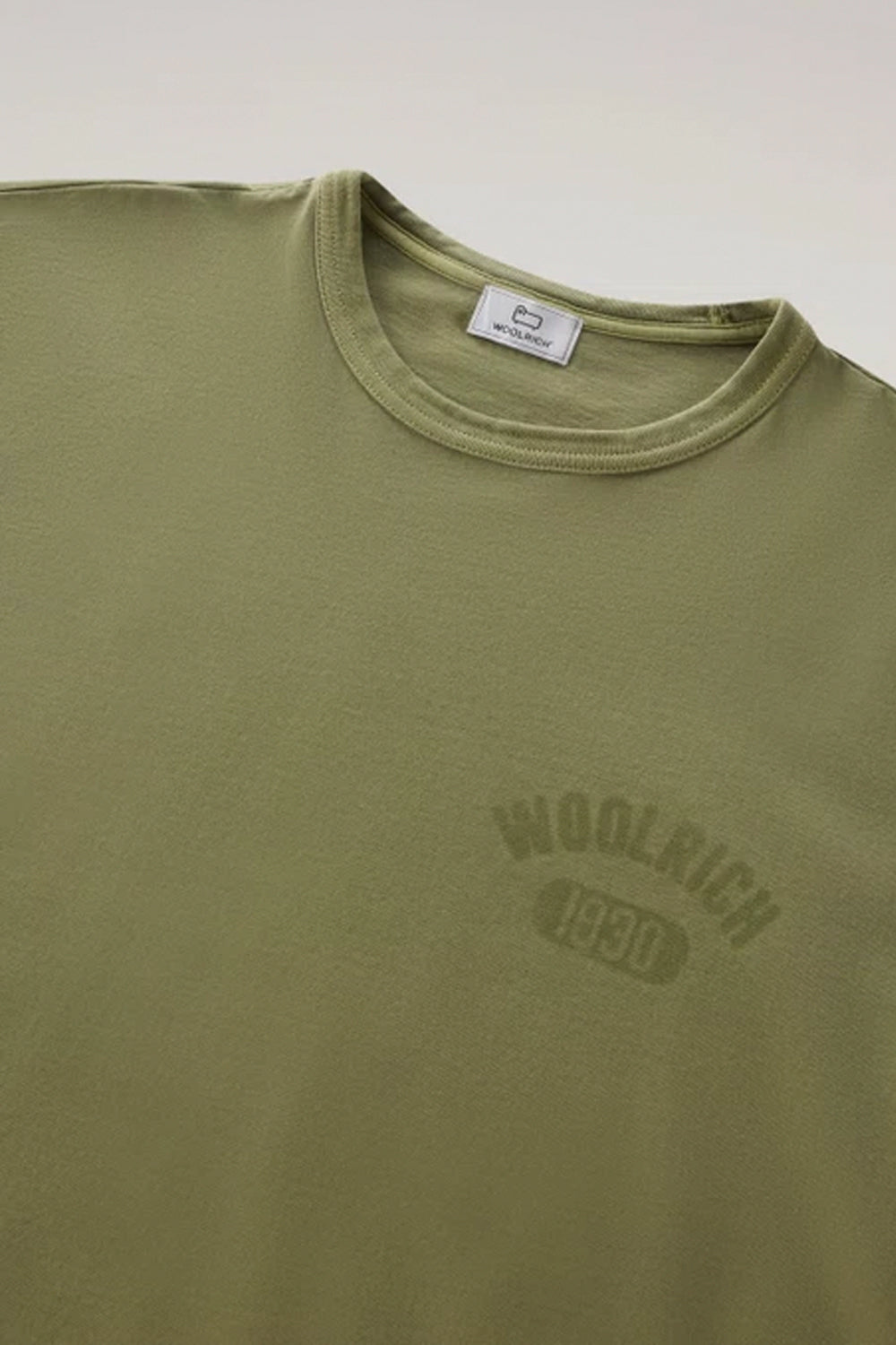 WOOLRICH T-shirt con logo tono su tono Clothing WOOLRICH