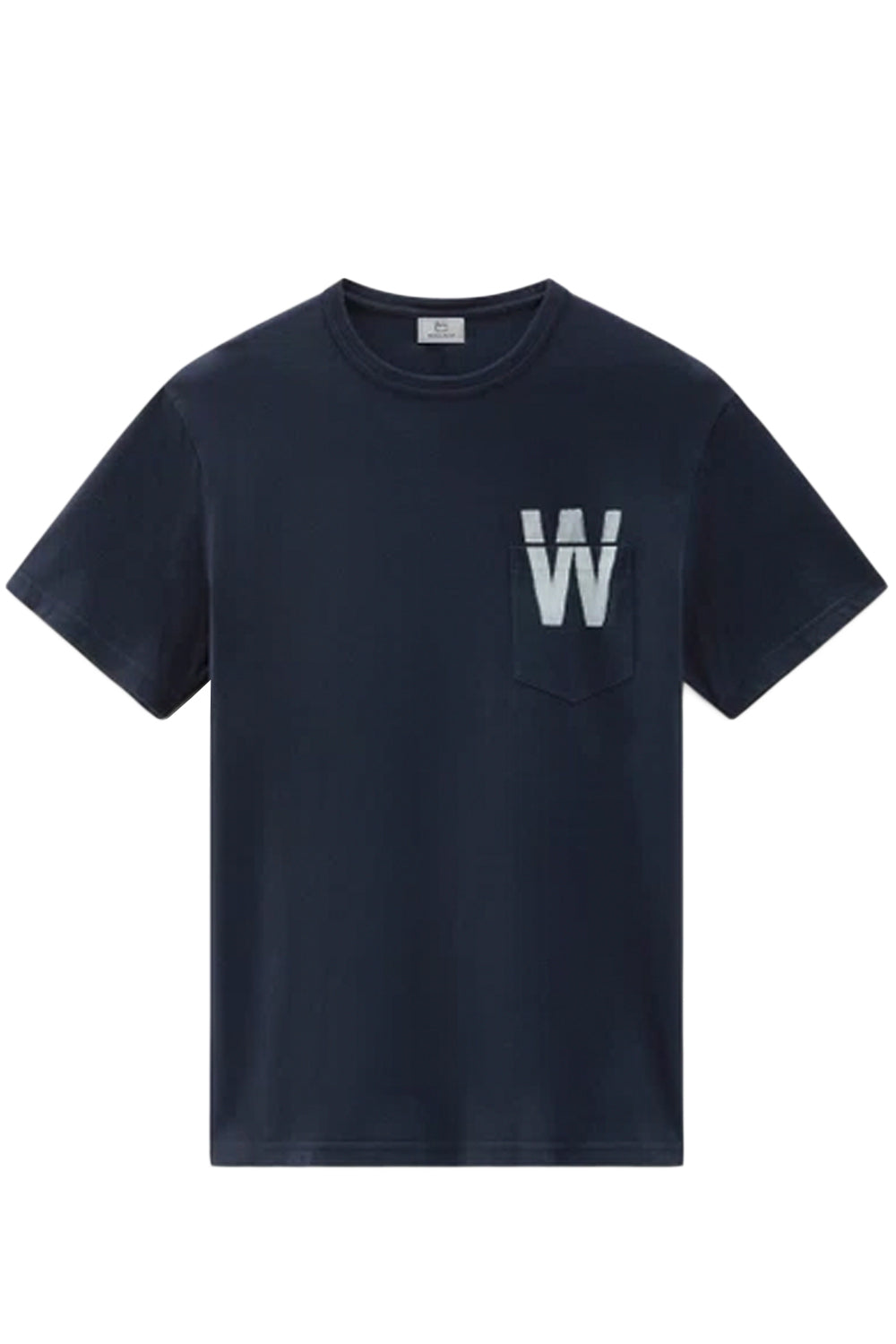 WOOLRICH T-shirt con stampa sul retro e taschino WOOLRICH