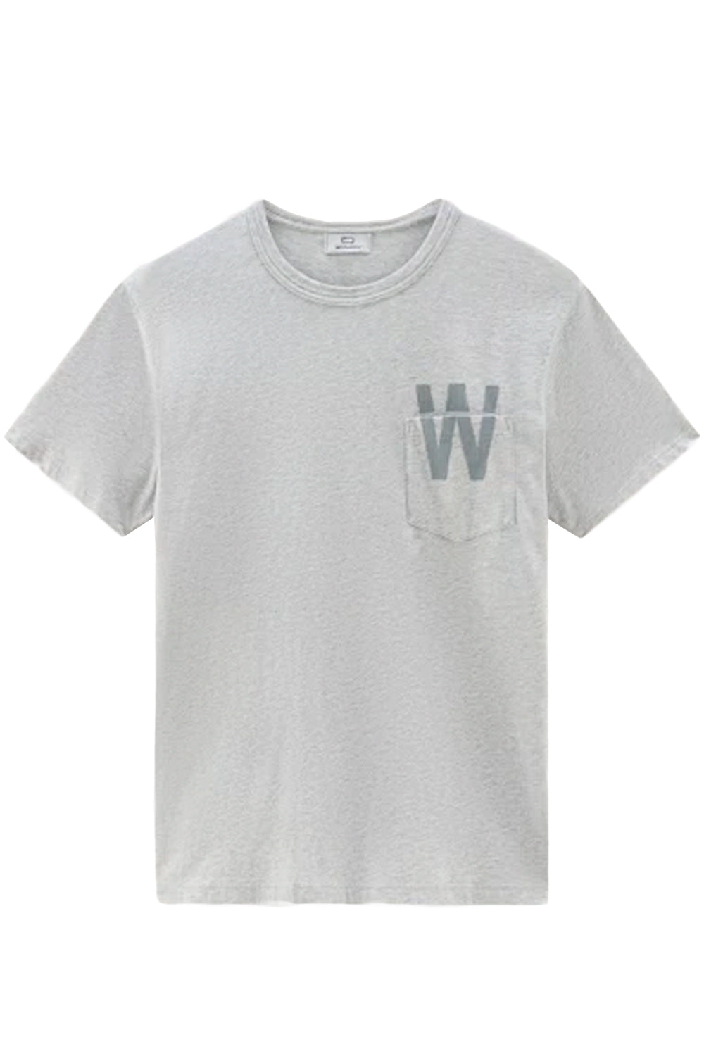 WOOLRICH T-shirt con stampa sul retro e taschino