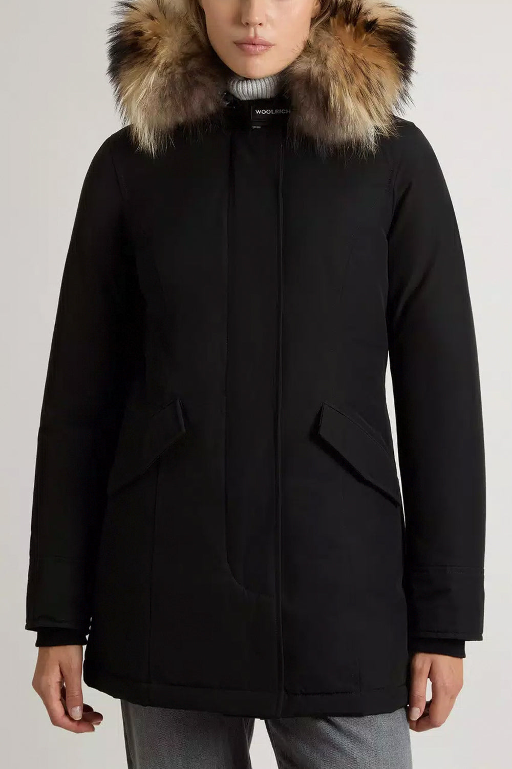 WOOLRICH Arctic Parka in Ramar Cloth con pelliccia removibile