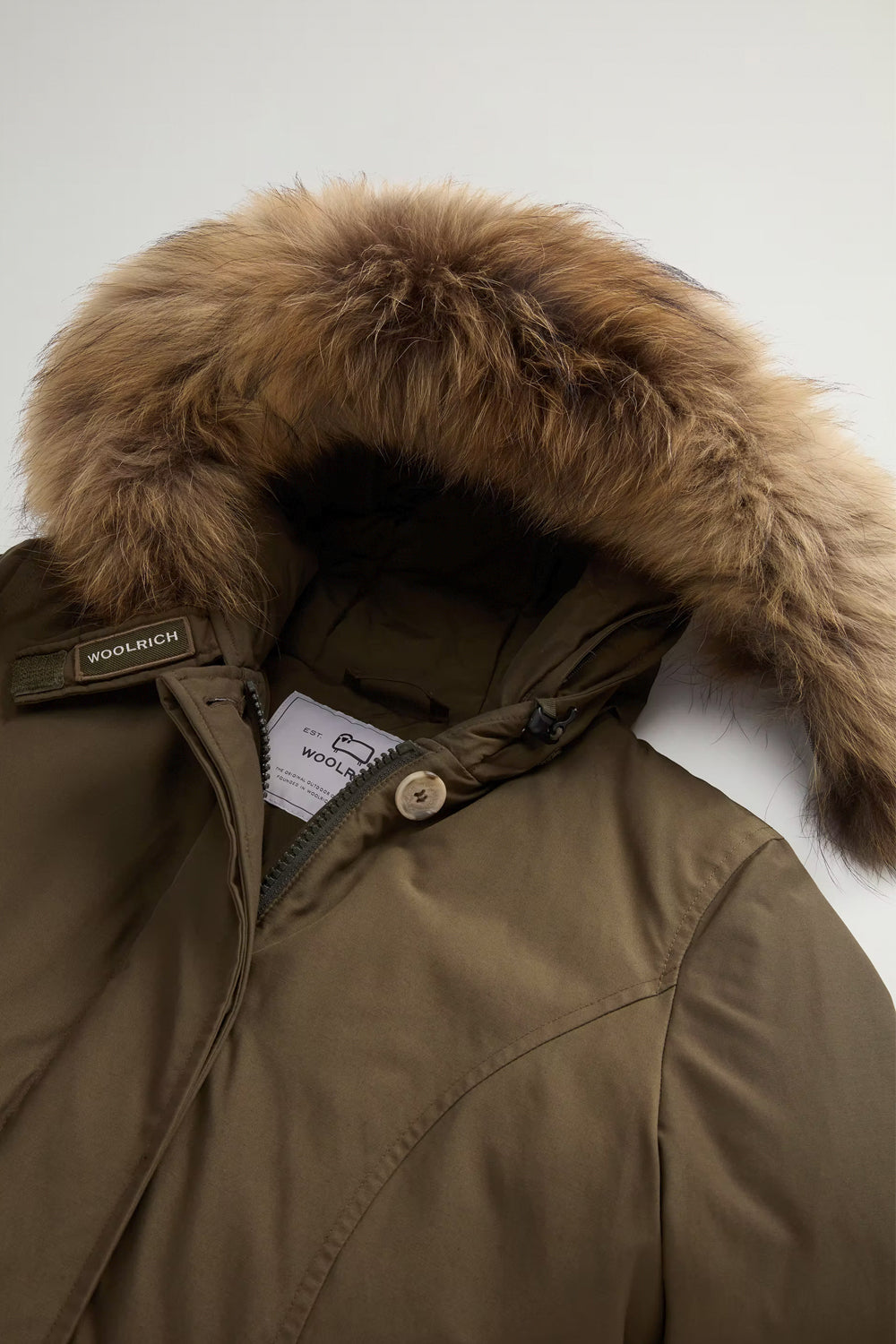 WOOLRICH Arctic Parka in Ramar Cloth con pelliccia removibile