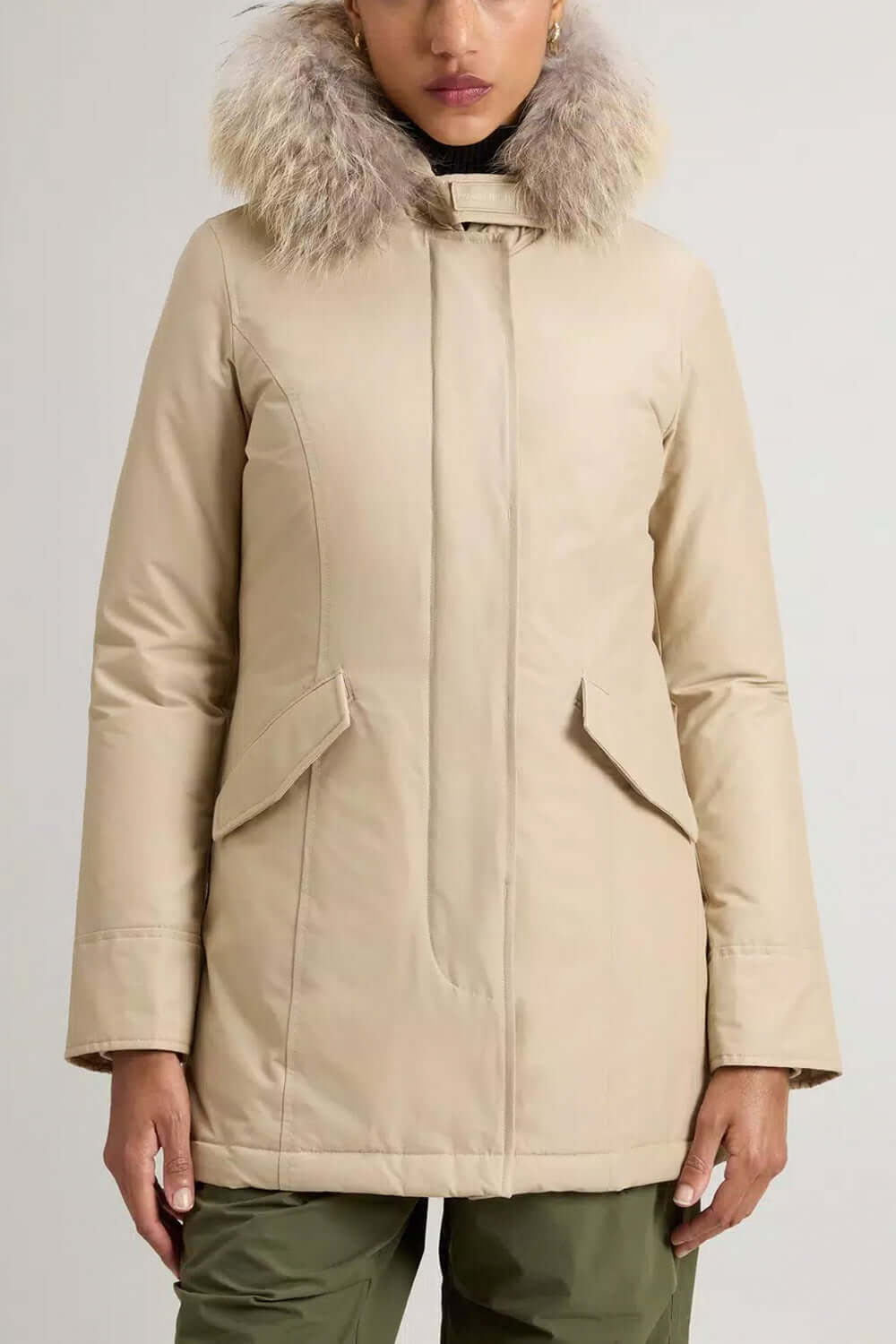 WOOLRICH Arctic Parka in Ramar Cloth con pelliccia removibile Uncategorized WOOLRICH