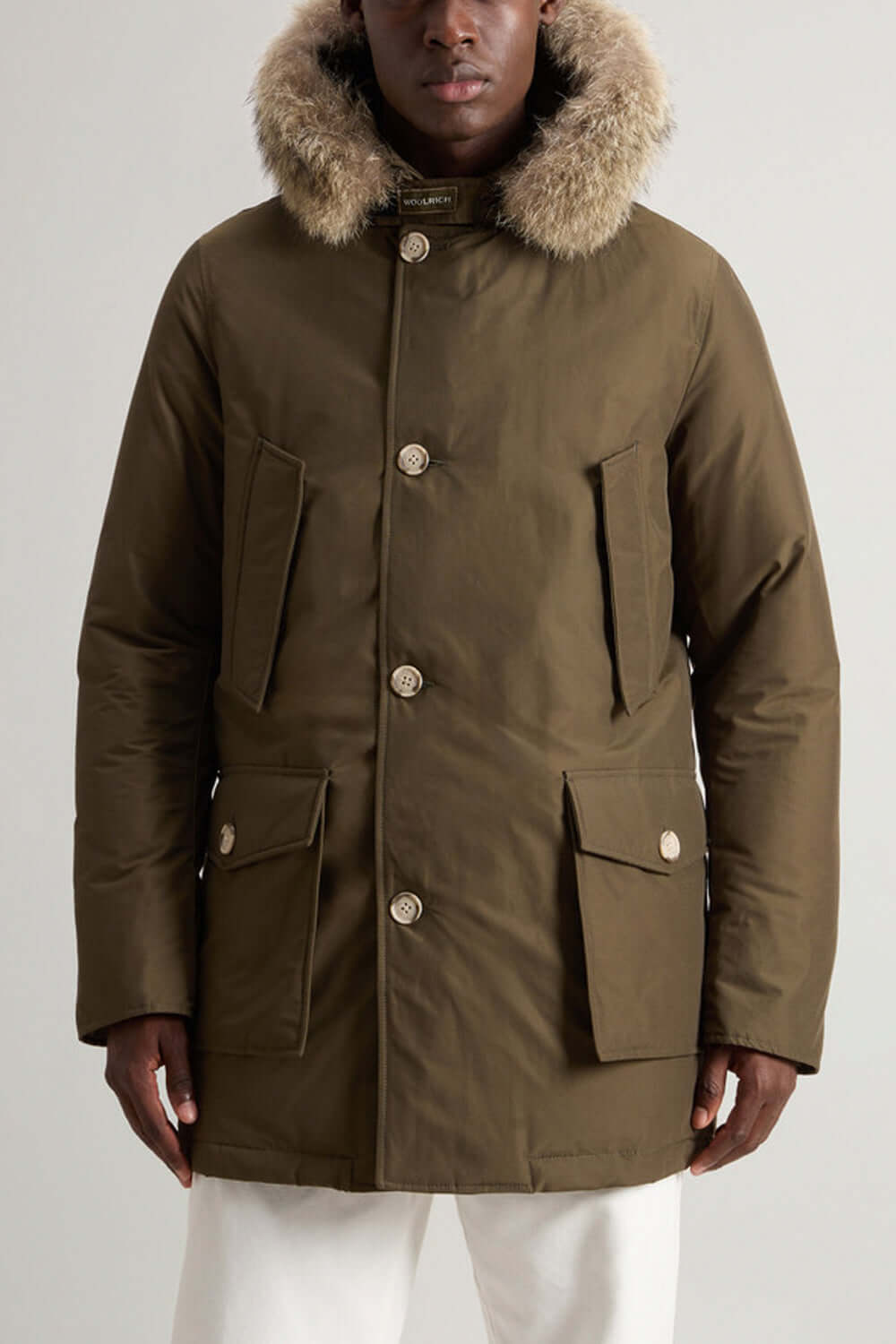 WOOLRICH Arctic Parka in Ramar Cloth con pelliccia removibile Uncategorized WOOLRICH