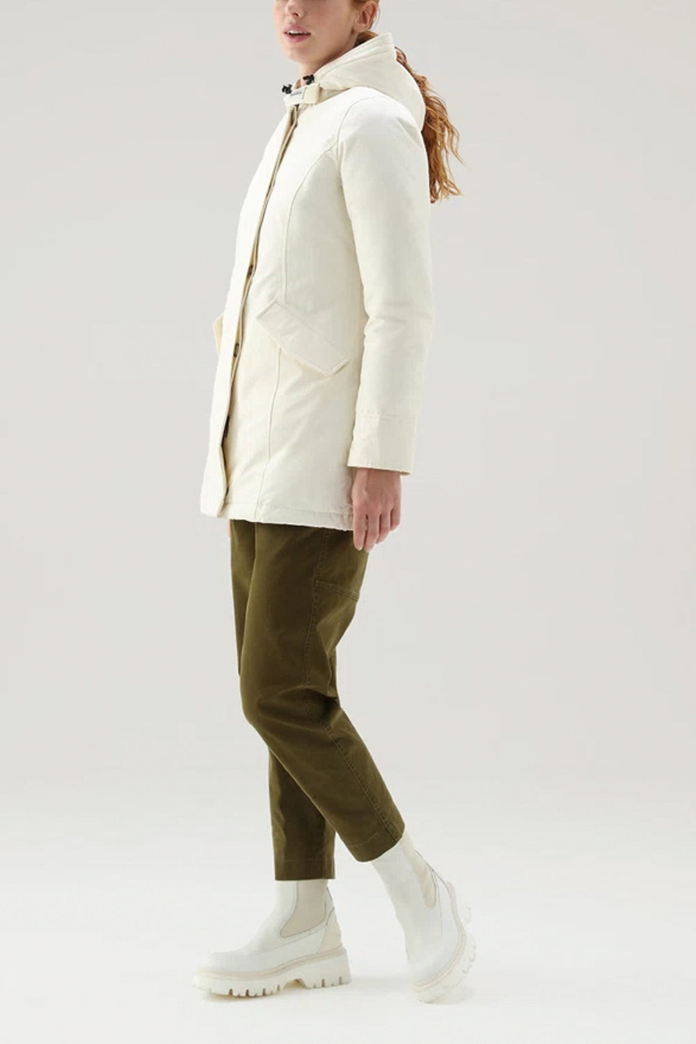 WOOLRICH Arctic Parka in Ramar Cloth con pelliccia WOOLRICH