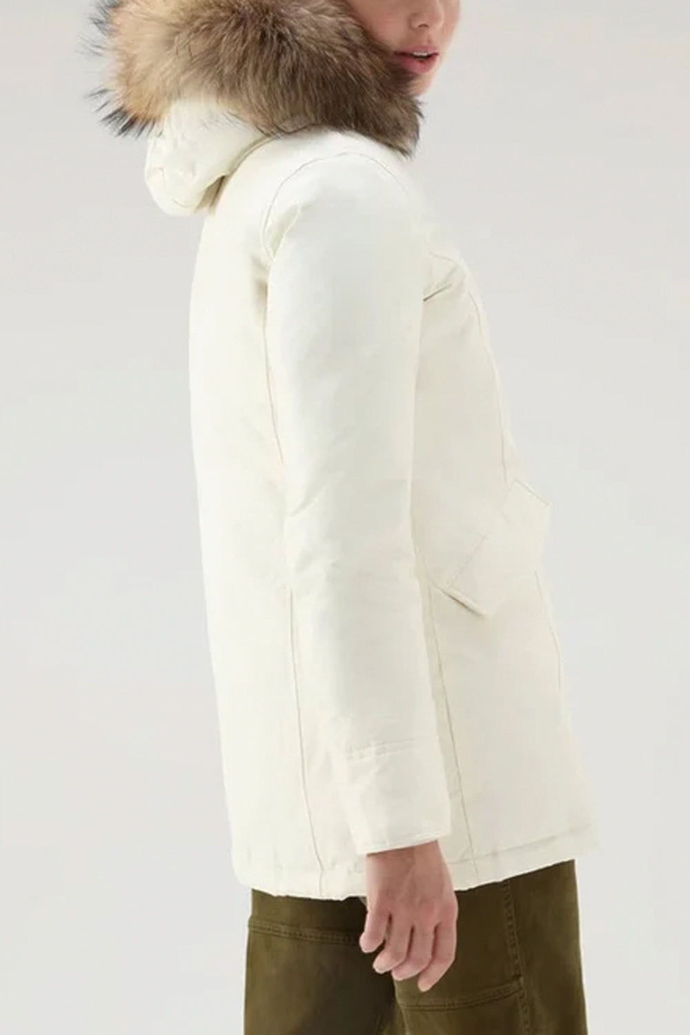 WOOLRICH Arctic Parka in Ramar Cloth con pelliccia removibile
