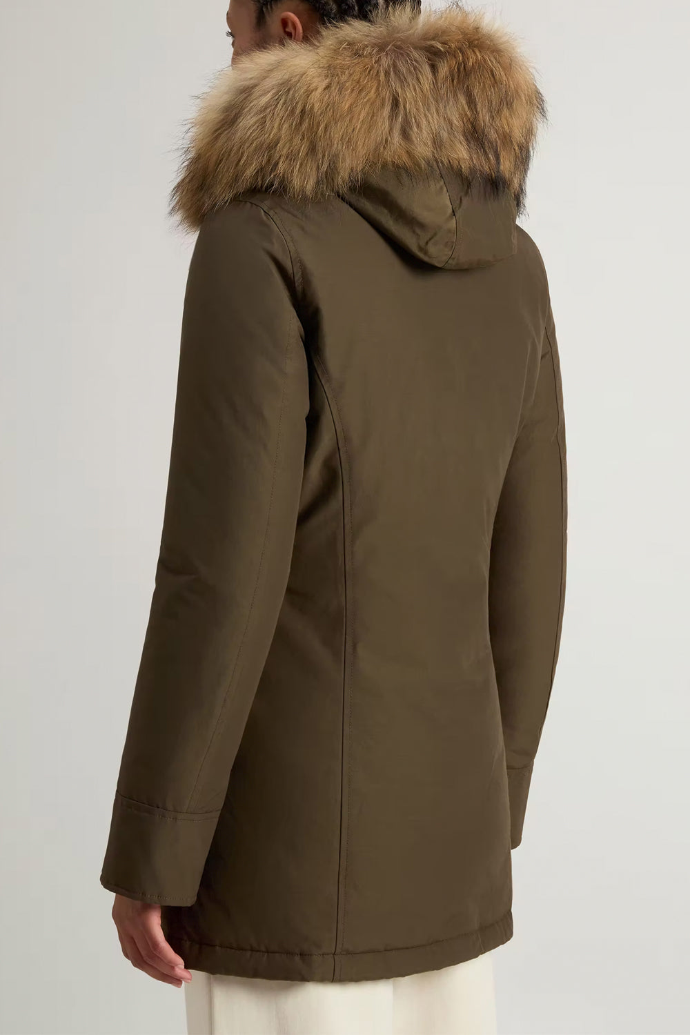 WOOLRICH Arctic Parka in Ramar Cloth con pelliccia removibile