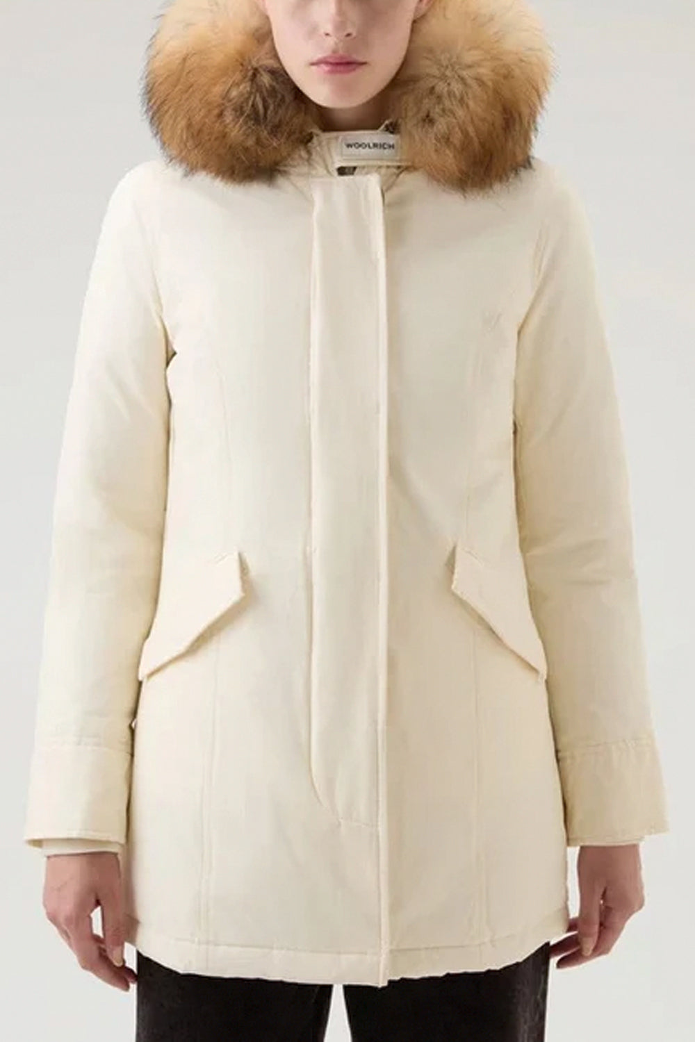 WOOLRICH Arctic Parka in Ramar Cloth con pelliccia removibile