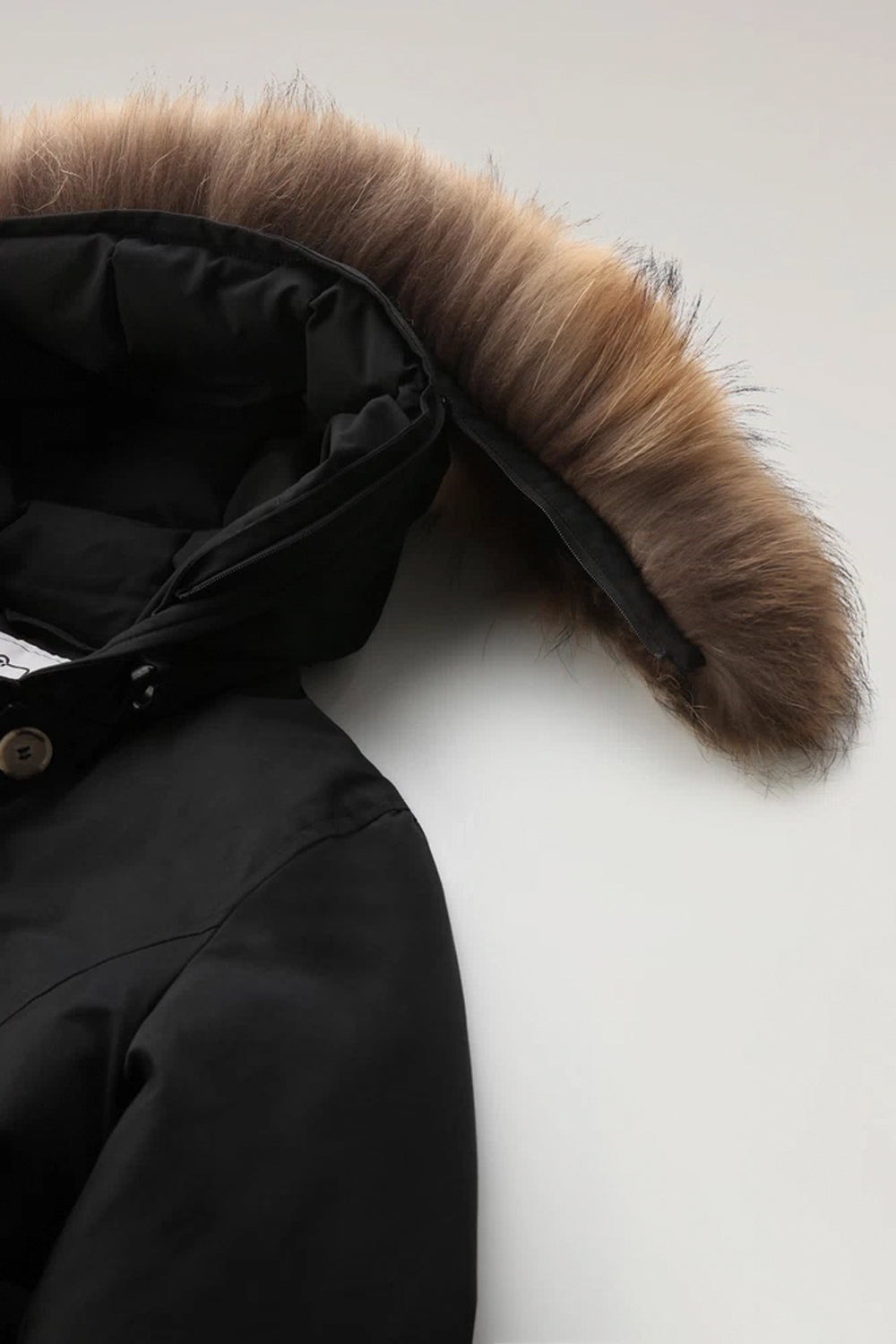 WOOLRICH Arctic Parka in Ramar Cloth con pelliccia removibile