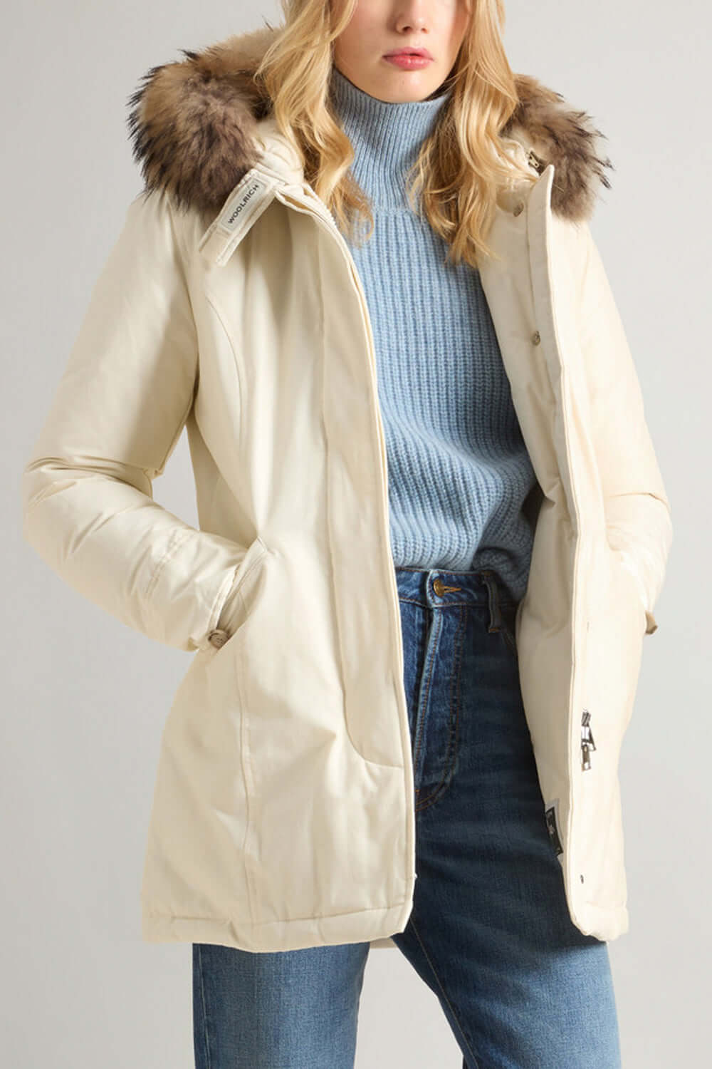 WOOLRICH Arctic Parka in Ramar Cloth con pelliccia removibile Uncategorized WOOLRICH