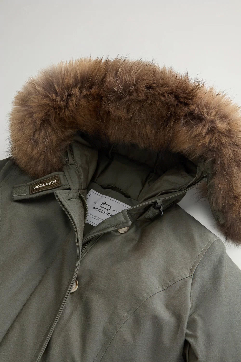 WOOLRICH Arctic Parka in Ramar Cloth con pelliccia removibile