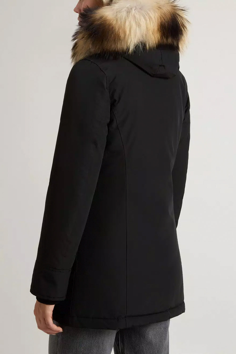 WOOLRICH Arctic Parka in Ramar Cloth con pelliccia removibile