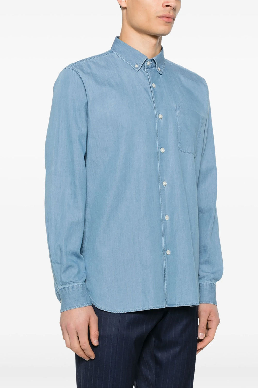 WOOLRICH Camicia in puro cotone con taschino