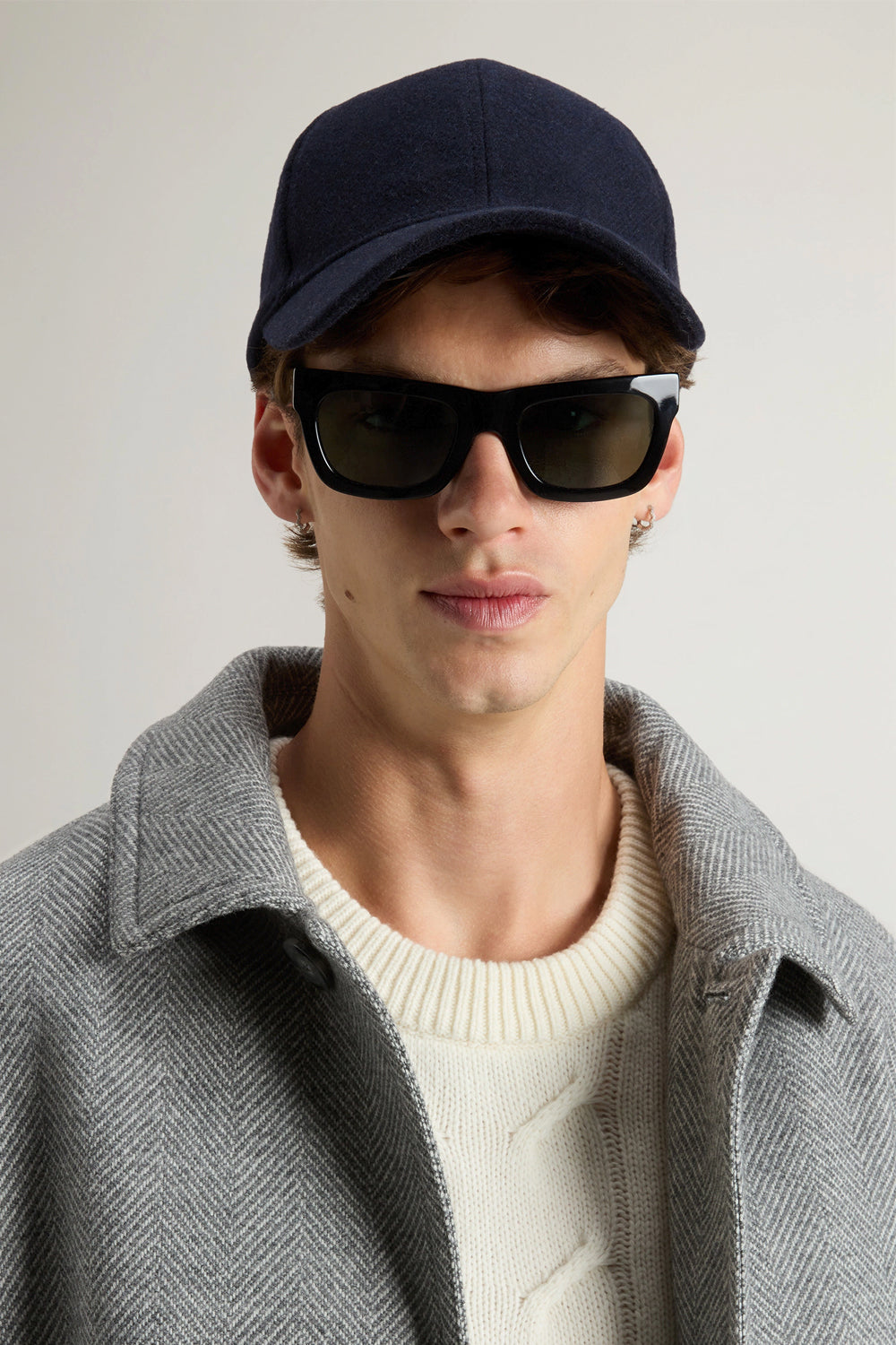 WOOLRICH Cappellino in misto lana italiana riciclata